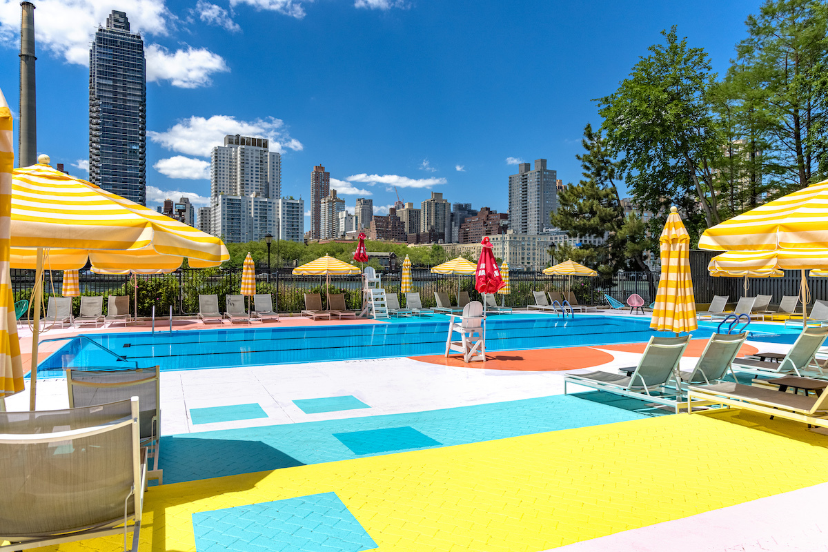 Roosevelt Island's rainbow pool is back!