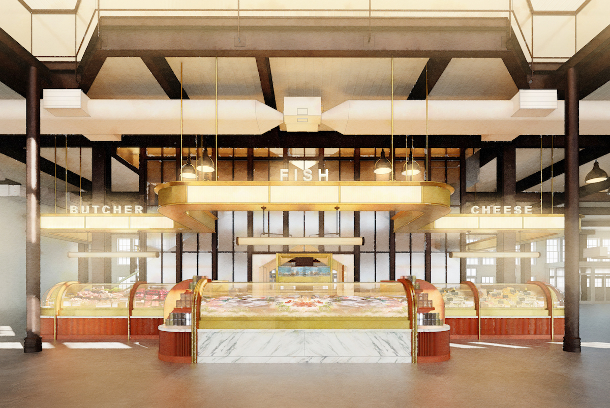 The old Fulton Fish Market is a luxe food hall