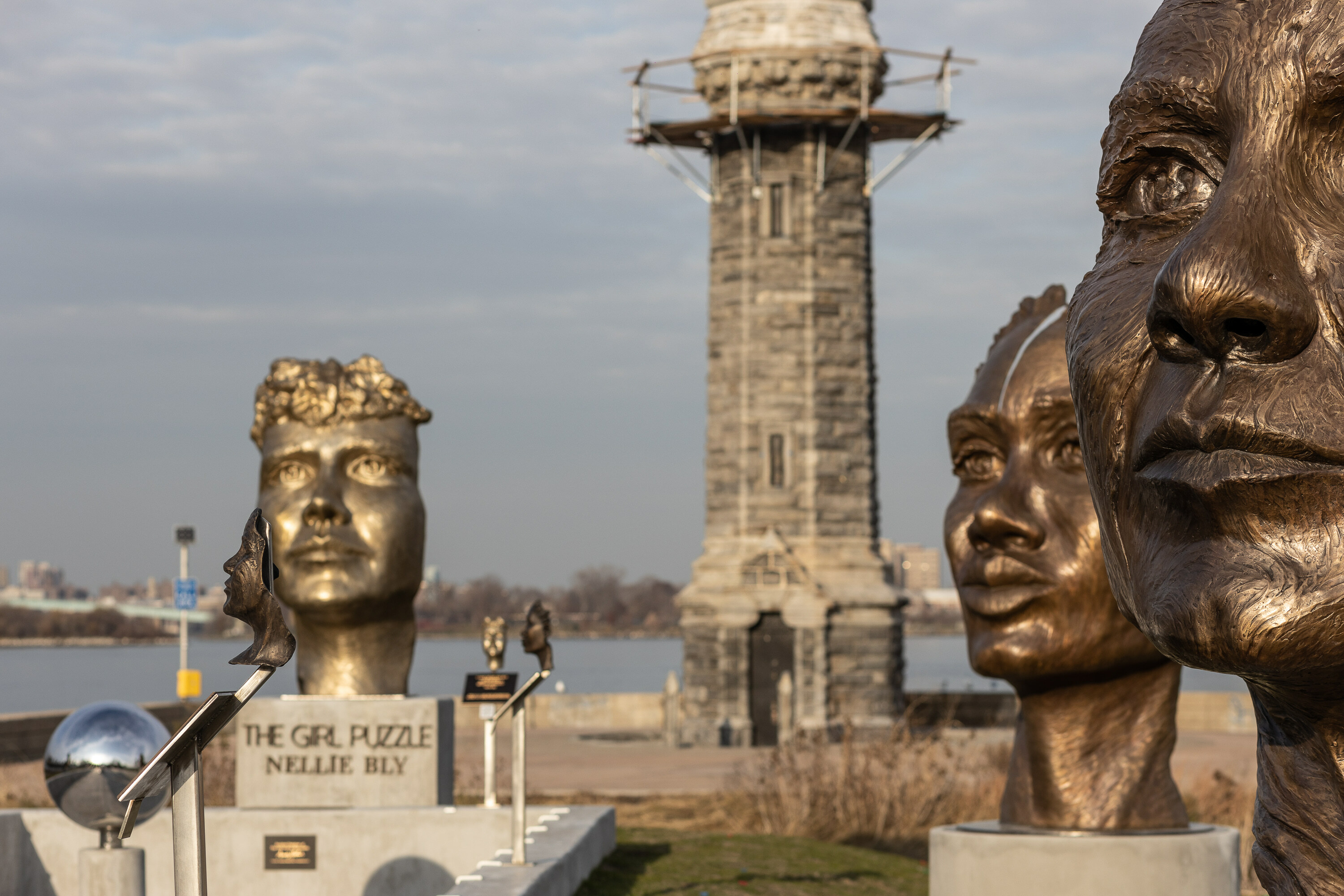 A new monument honoring journalist Nellie Bly is now on Roosevelt Island