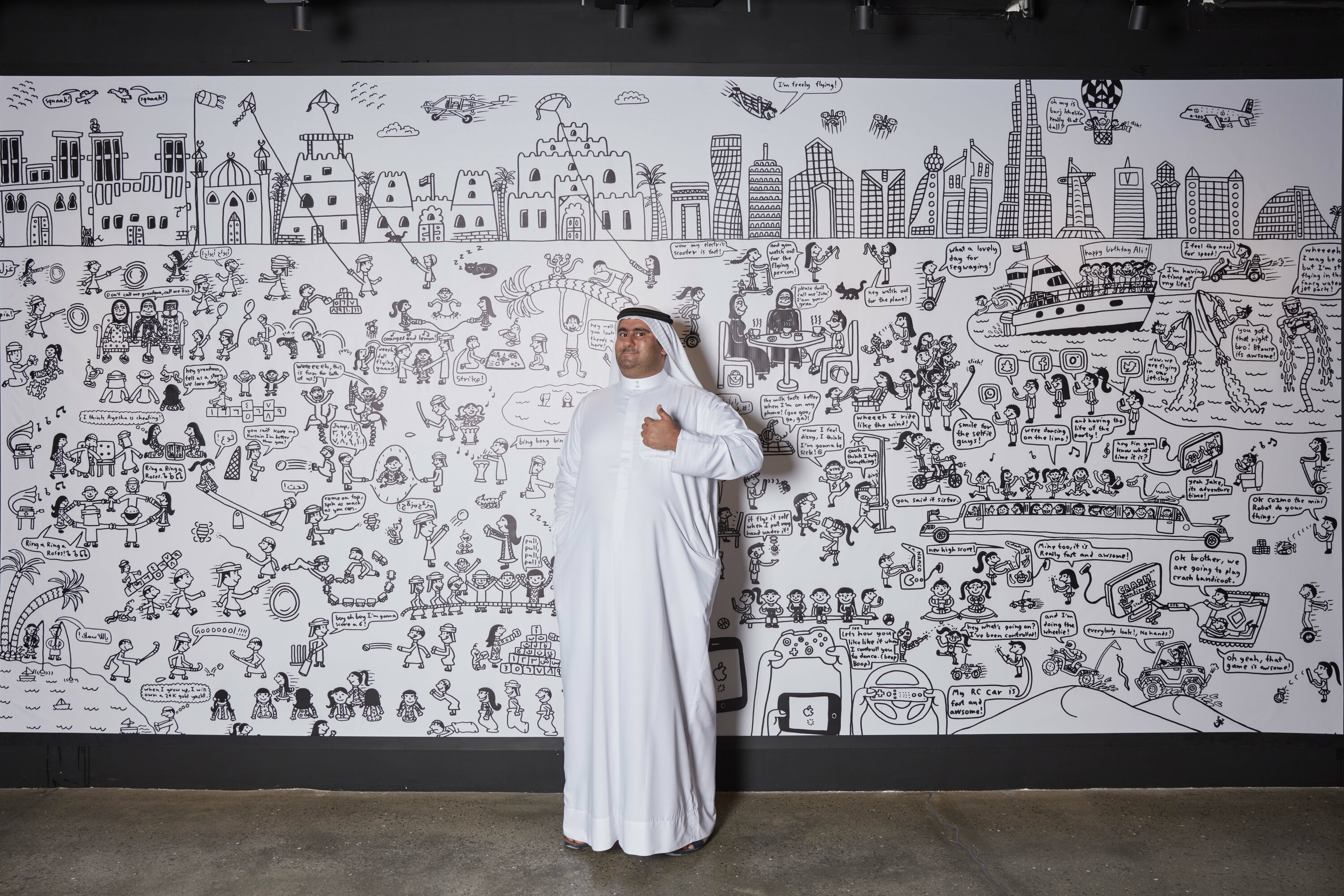 Time Out Market Dubai unveils a new mural featuring two artworks by