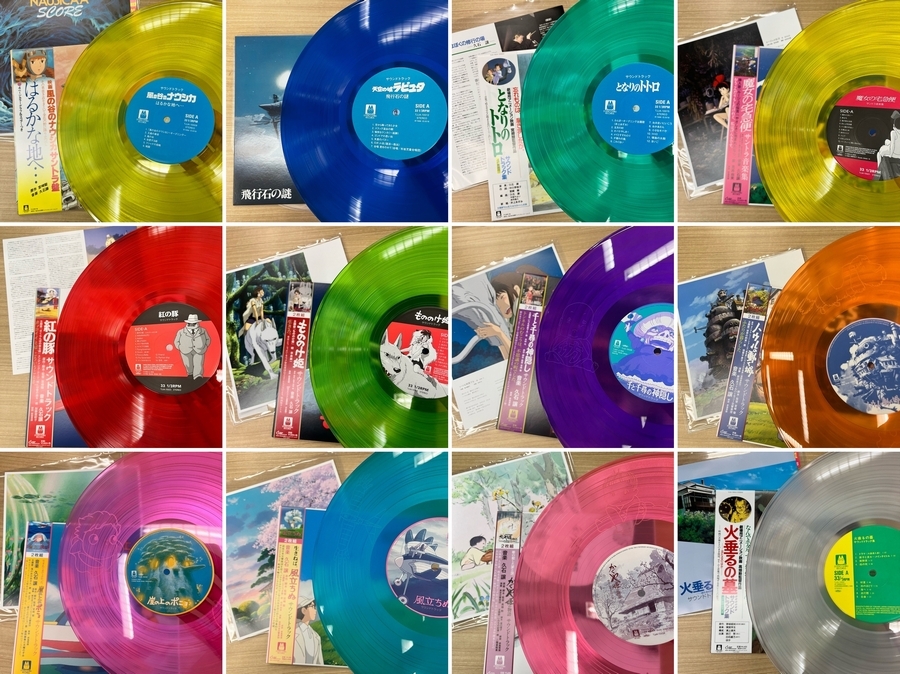 Studio Ghibli releases its anime soundtracks in coloured vinyls