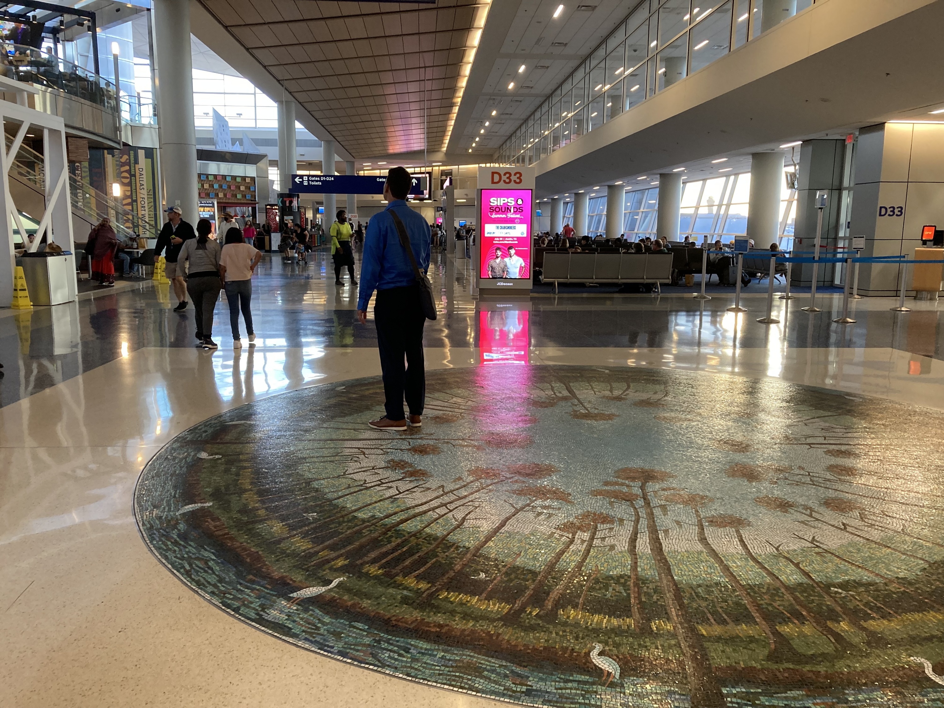 Dallas Fort Worth Airport's LiveWell Walking Path Is 7/10ths of a mile