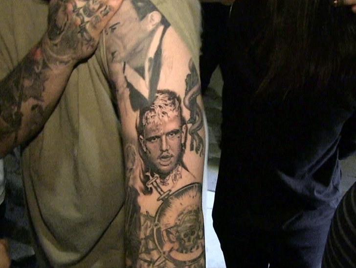Post Malone Shows Off His Very Detailed Lil Peep Tattoo Tmz Com