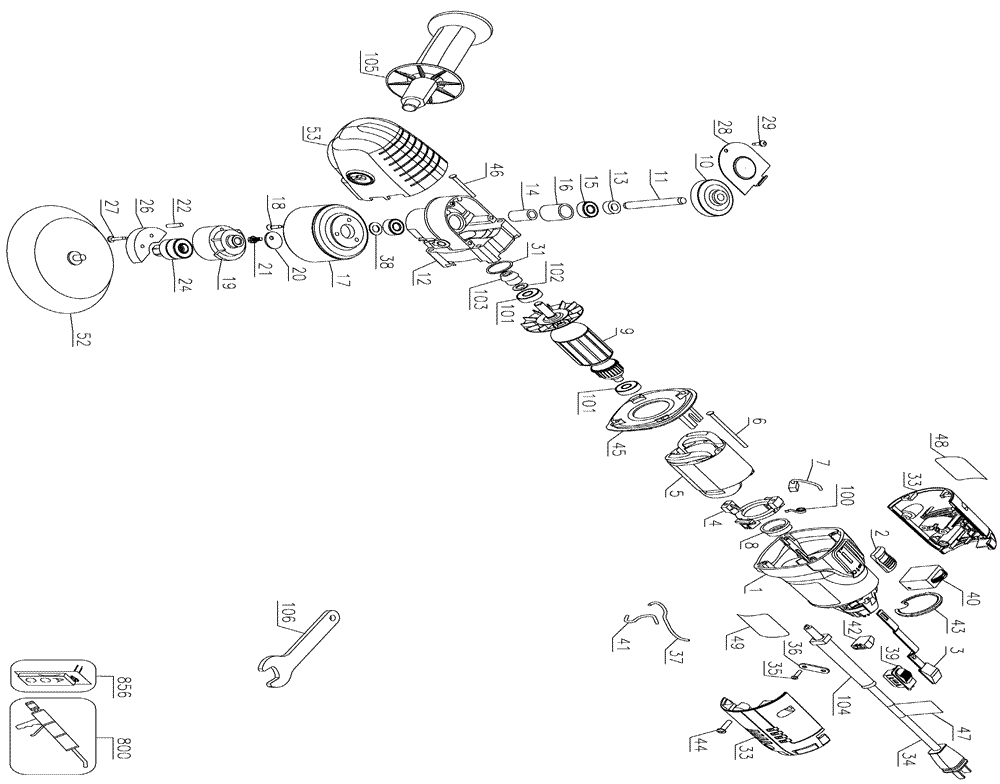 Buy Porter Cable 7424XP 6 Inch Right Angle Random Orbit Replacement