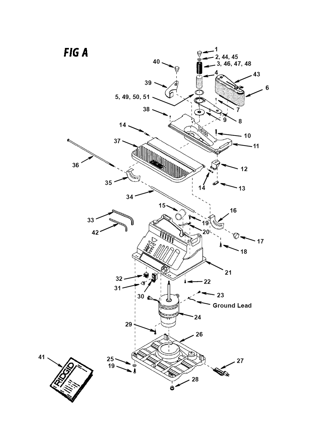 Buy Ridgid EB4424 Replacement Tool Parts Ridgid EB4424 Other tools in