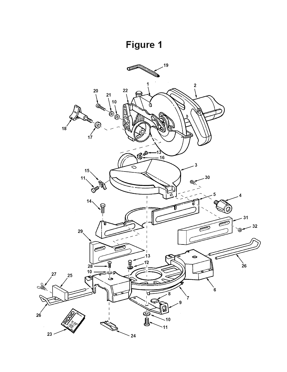 Buy Ridgid MS10501 Replacement Tool Parts Ridgid MS10501 Other tools in Ridgid Electric Saw