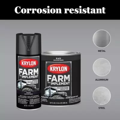 Krylon Farm & Implement Brush On-Paint, High Gloss, New Equipment