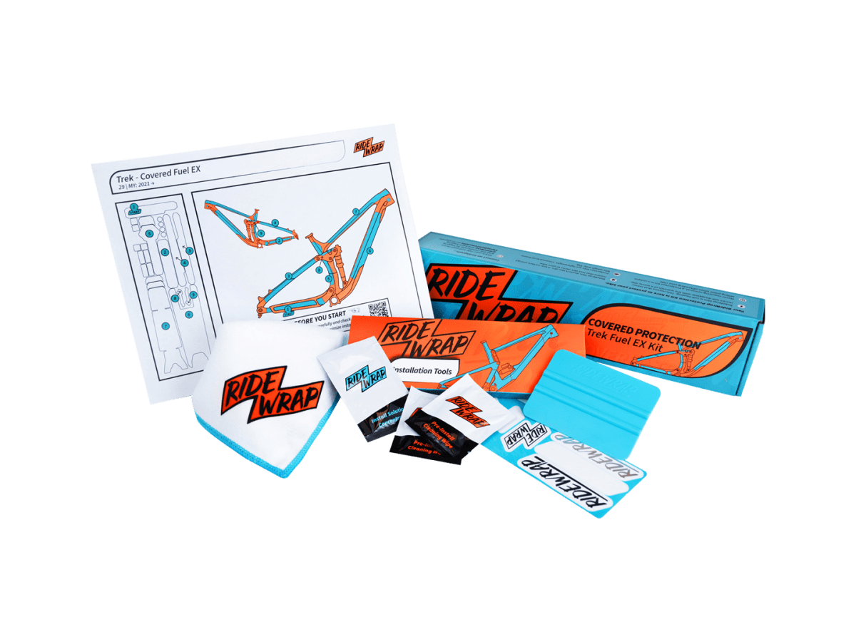 RideWrap Matte Covered Frame Protection Kit designed to fit Trek Fuel