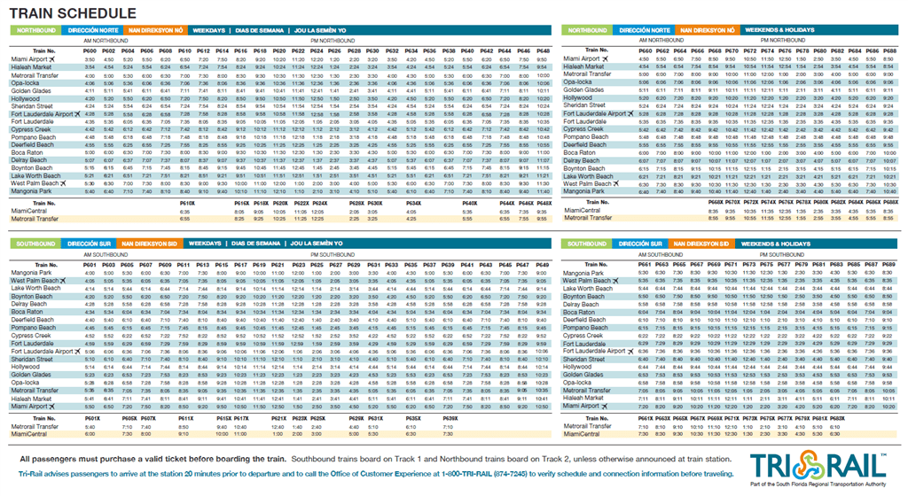 Tri Rail South Florida Regional Transportation Authority