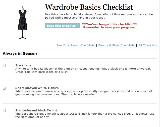 Fashion ∙ Wardrobe Basics Checklist So Useful!!! Trusper