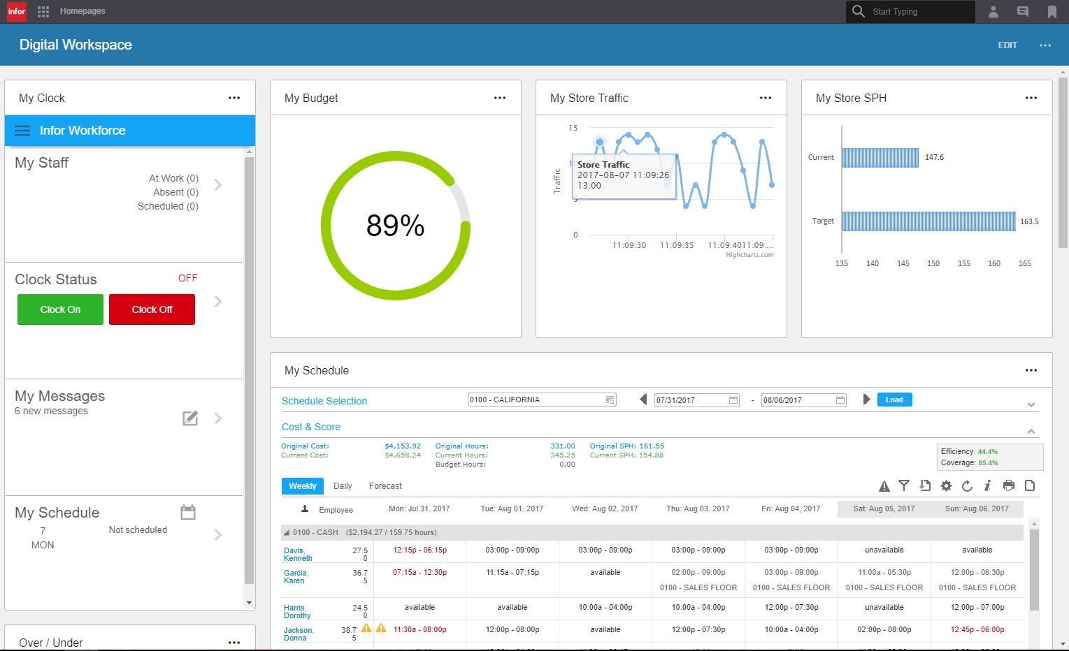 Infor Workforce Management Reviews & Ratings 2024
