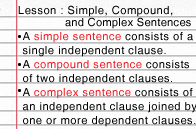 Simple, Compound, and Complex Sentences | Turtle Diary Lesson