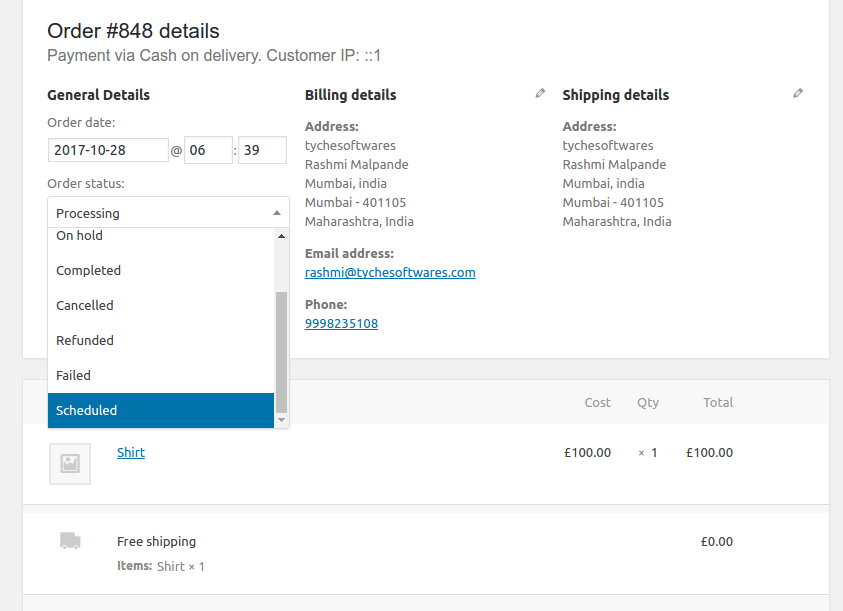 How to Create Custom Order Status in Tyche Softwares