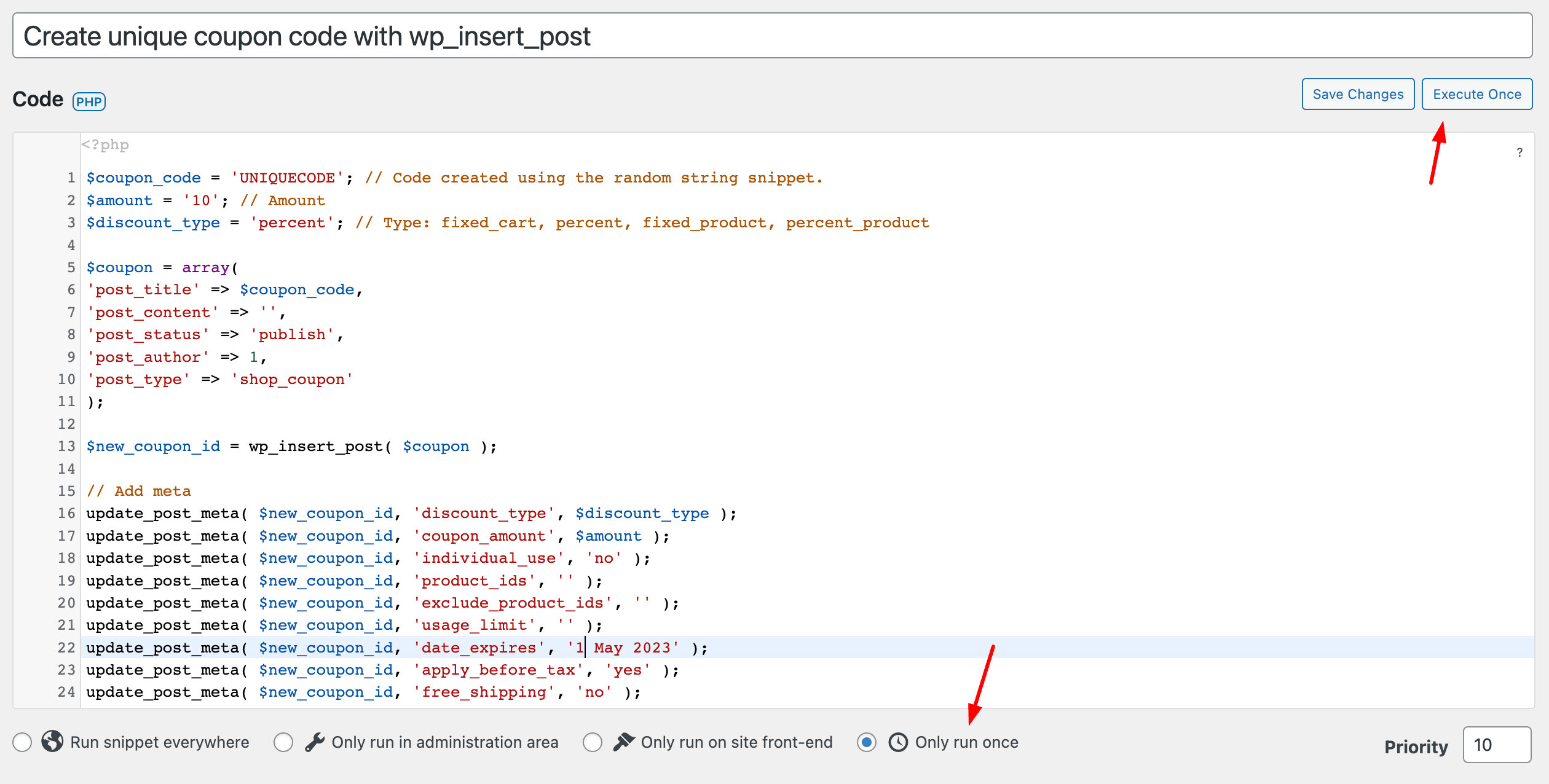 How to Create Unique Coupon Codes in Programmatically