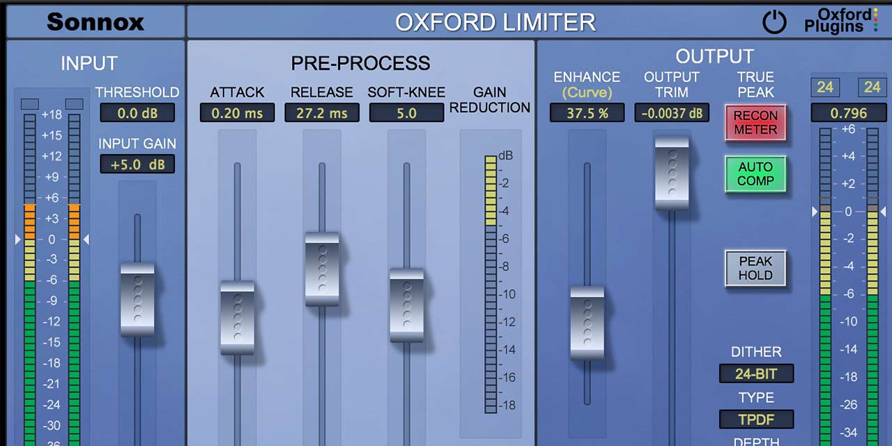 Sonnox Oxford Limiter v2 UAD Audio Plugins Universal Audio