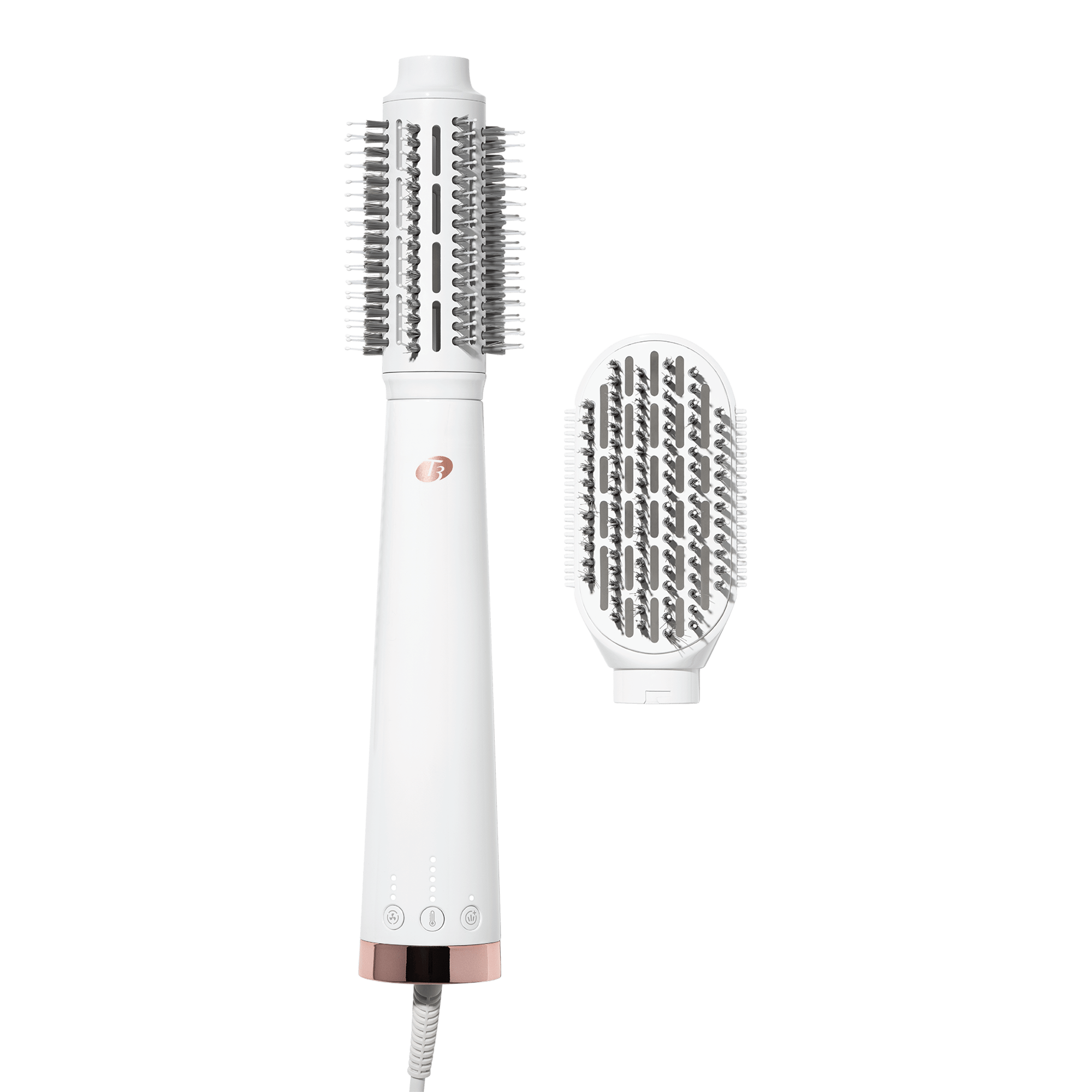 T3 Airebrush Duo Interchangeable Hot Air Blow Dry Brush Big Apple Buddy