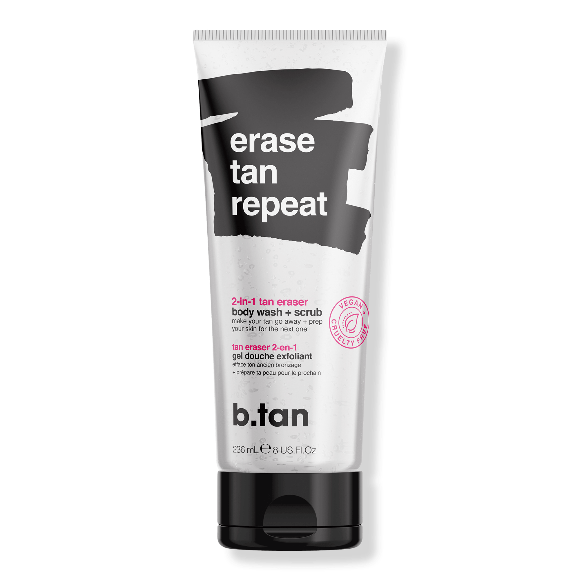 b.tan Erase Tan Repeat 2in1 Body Wash + Scrub Ulta Beauty