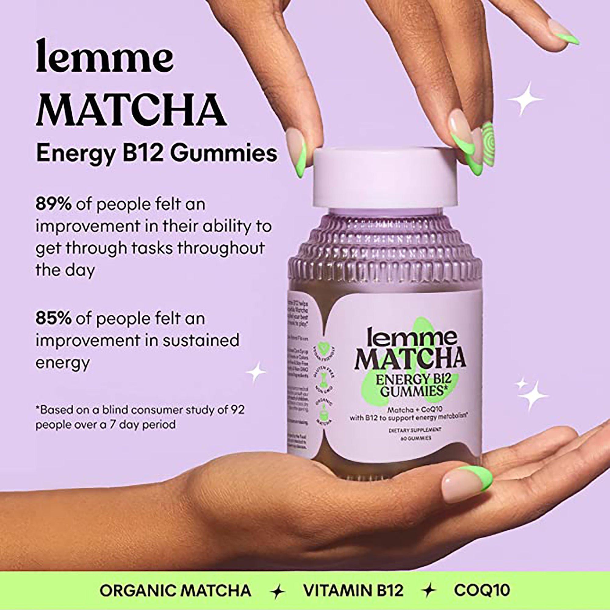 Lemme Matcha Energy B12 Gummies International Shipping