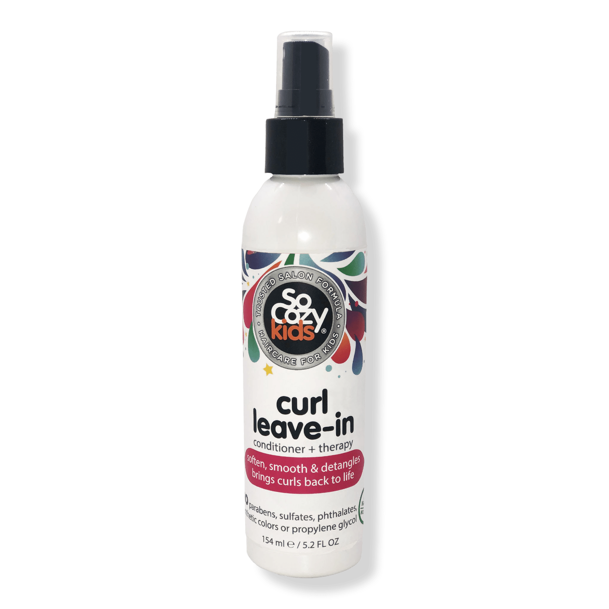 SoCozy 5.2 oz Curl Spray Leave In Conditioner + Therapy for Kids