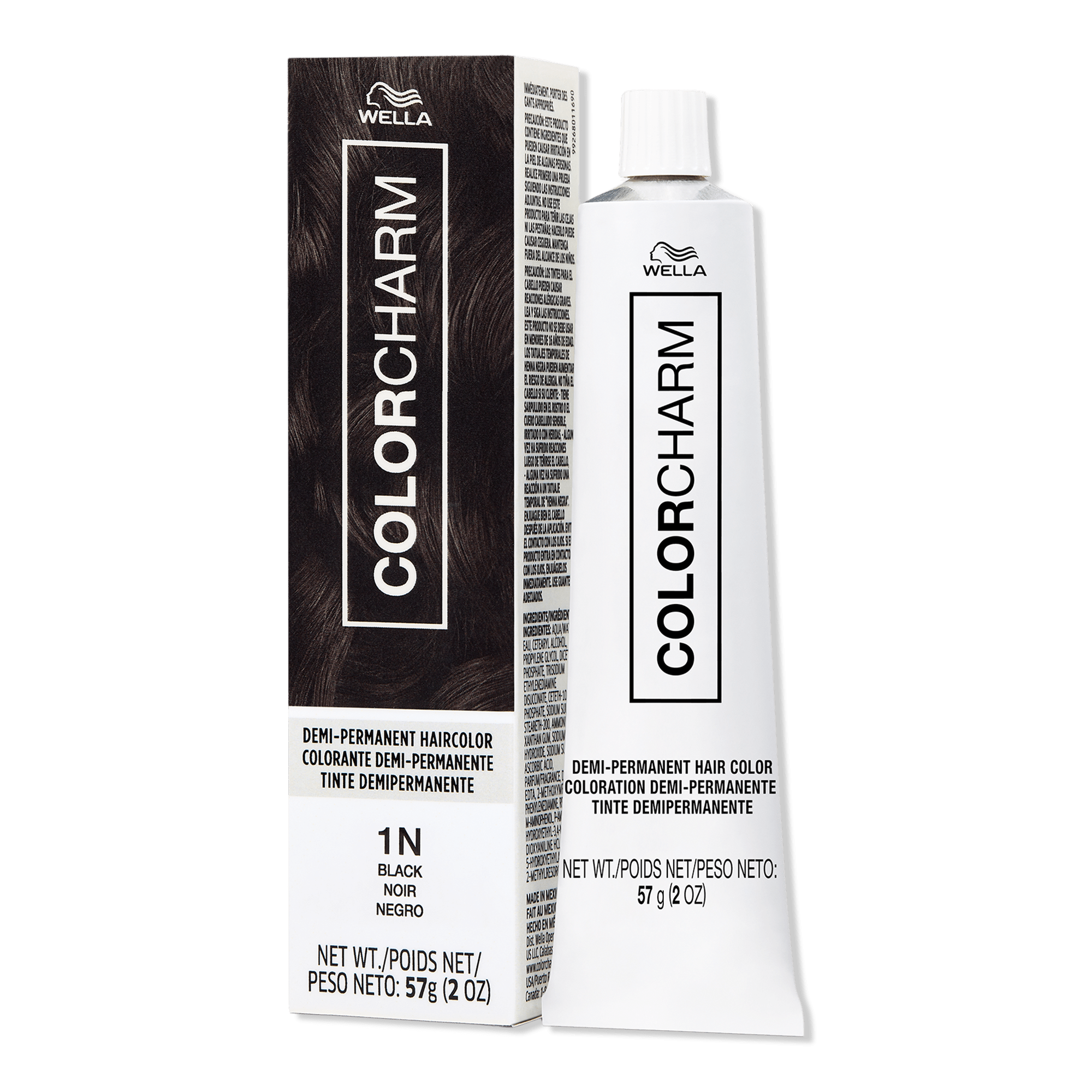 Wella 1N Black Colorcharm DemiPermanent Cream Hair Color Ulta Beauty