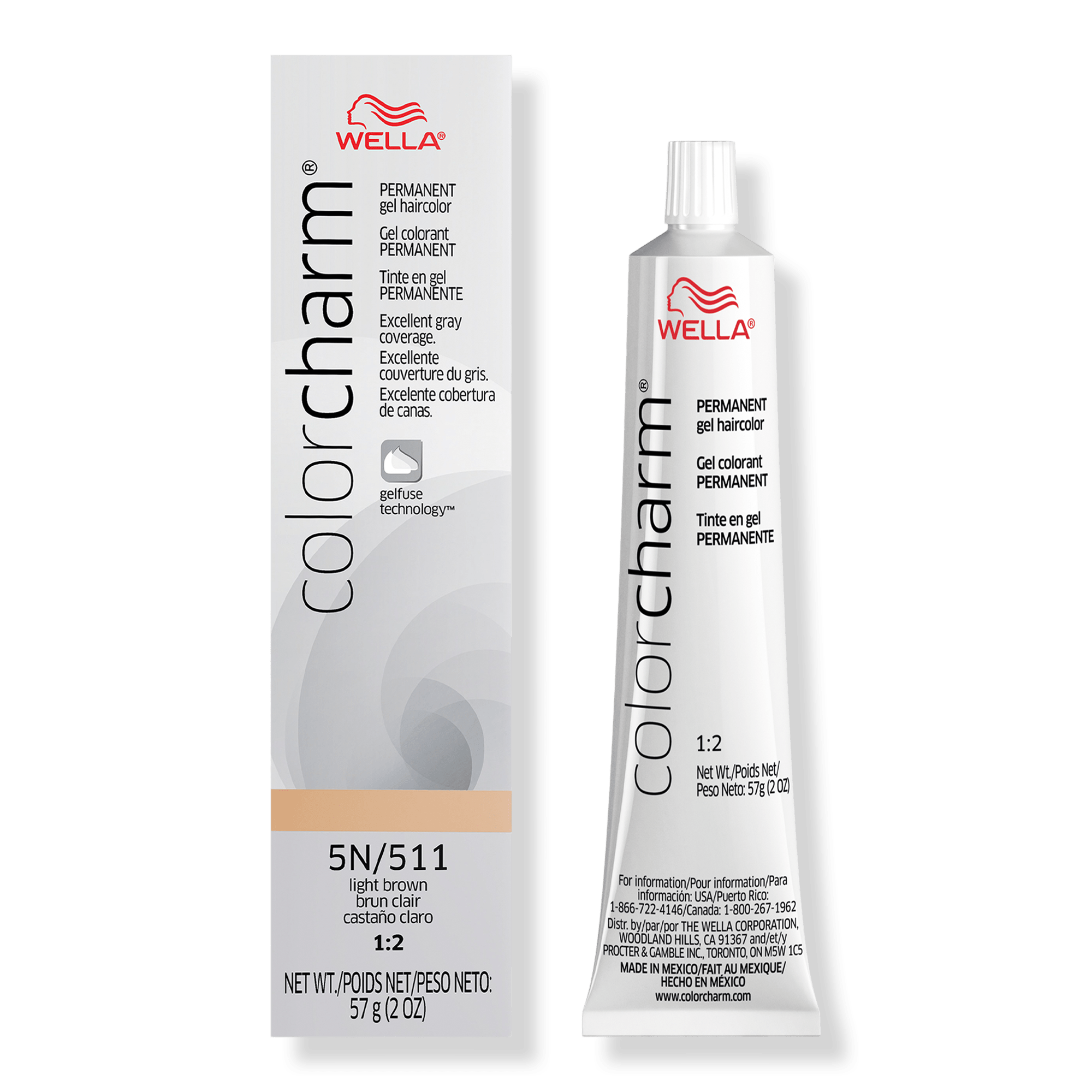 Wella 5N/511 Light Brown Colorcharm Permanent Gel Hair Color Ulta Beauty