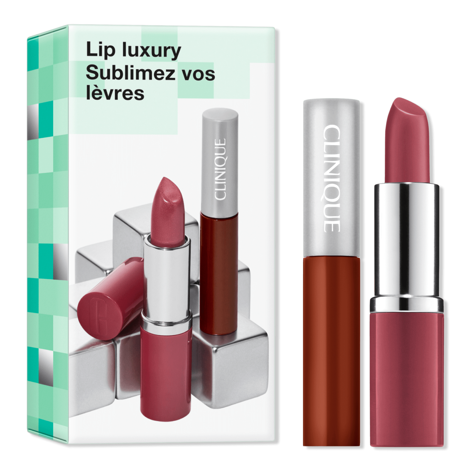 Clinique Lip Luxury Lipstick + Lip Gloss Makeup Gift Set Ulta Beauty