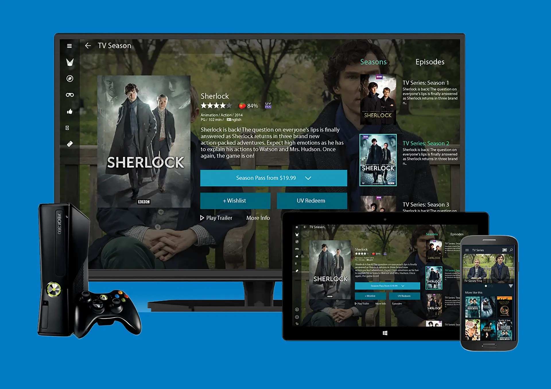 VUDU Windows 10 Universal App Seattle (UX) User Experience Design UpTop