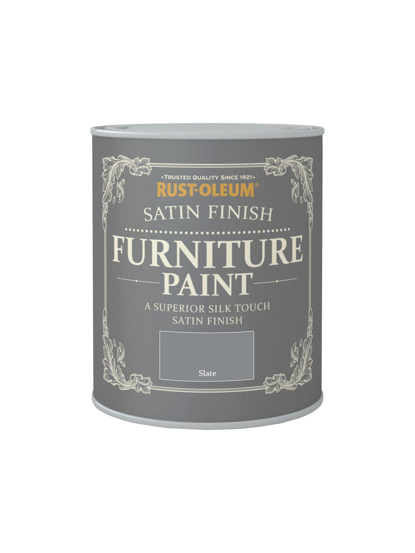 RustOleum Satin Finish 750 ml Furniture Paint Slate 750ml very.co.uk