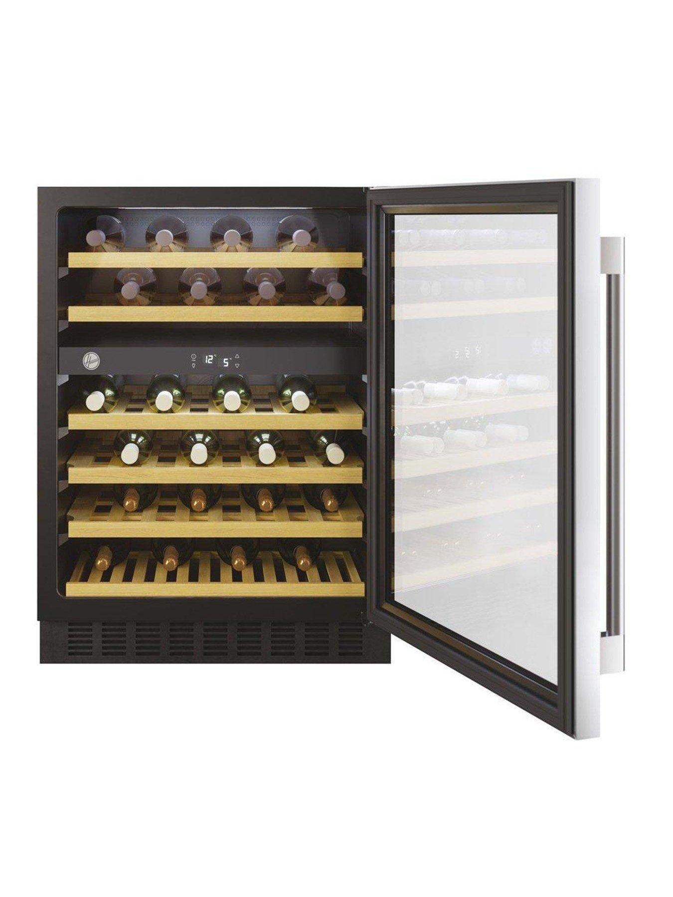 Hoover HWCB 60 UK/N Wine Cooler, 46 Bottle Capacity Black very.co.uk
