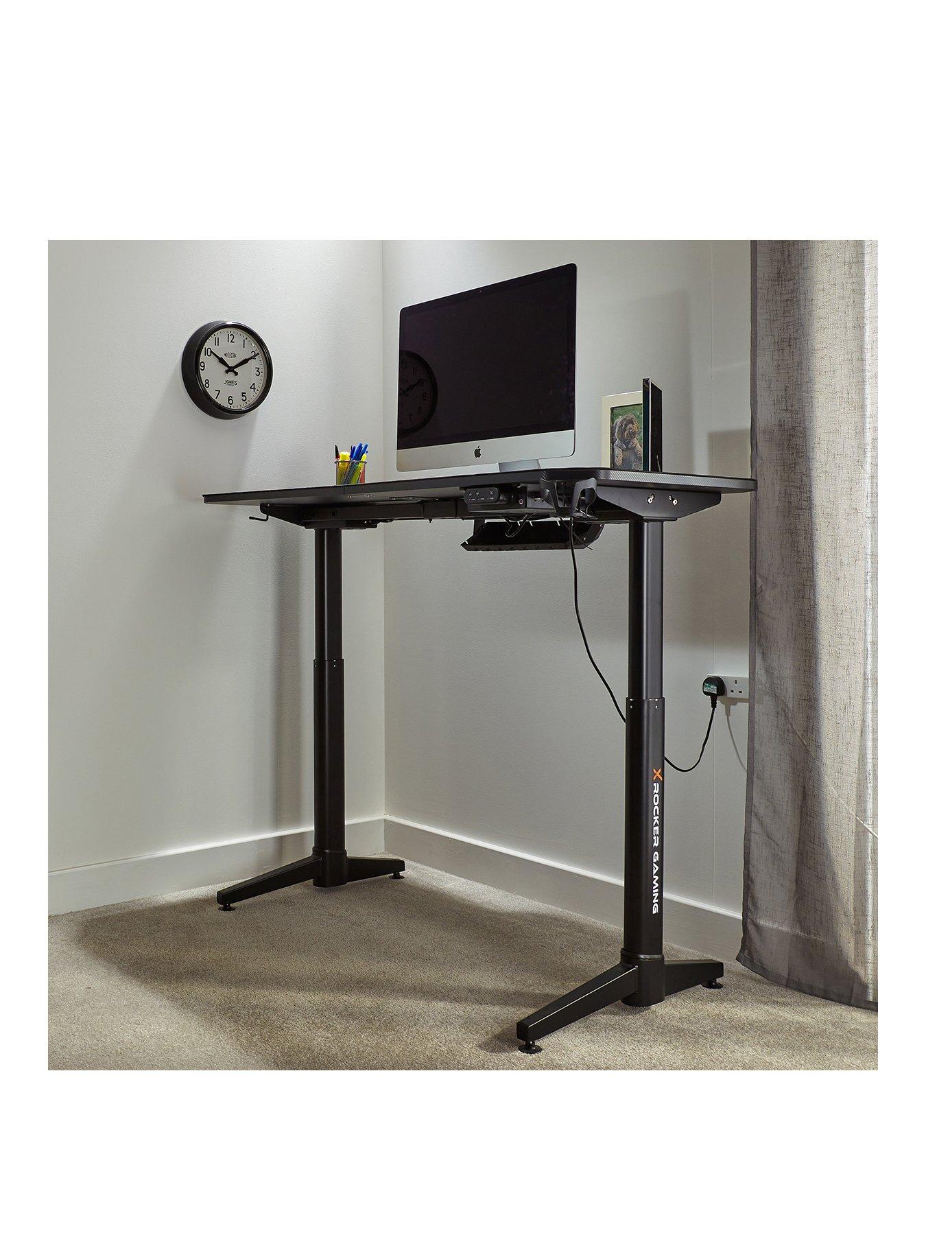 X Rocker Stratos Dual Motor Height Adjustable Gaming Desk very.co.uk