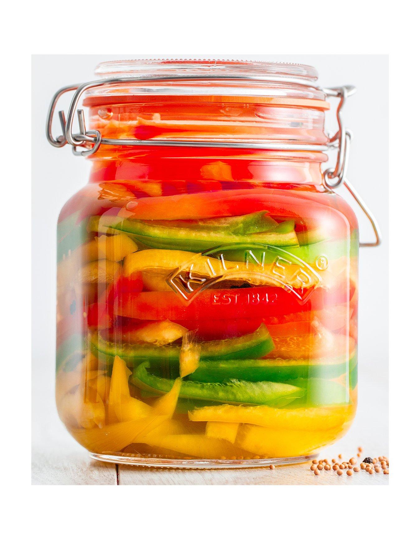 KILNER Set of 3 1Litre Clip Top Jars very.co.uk