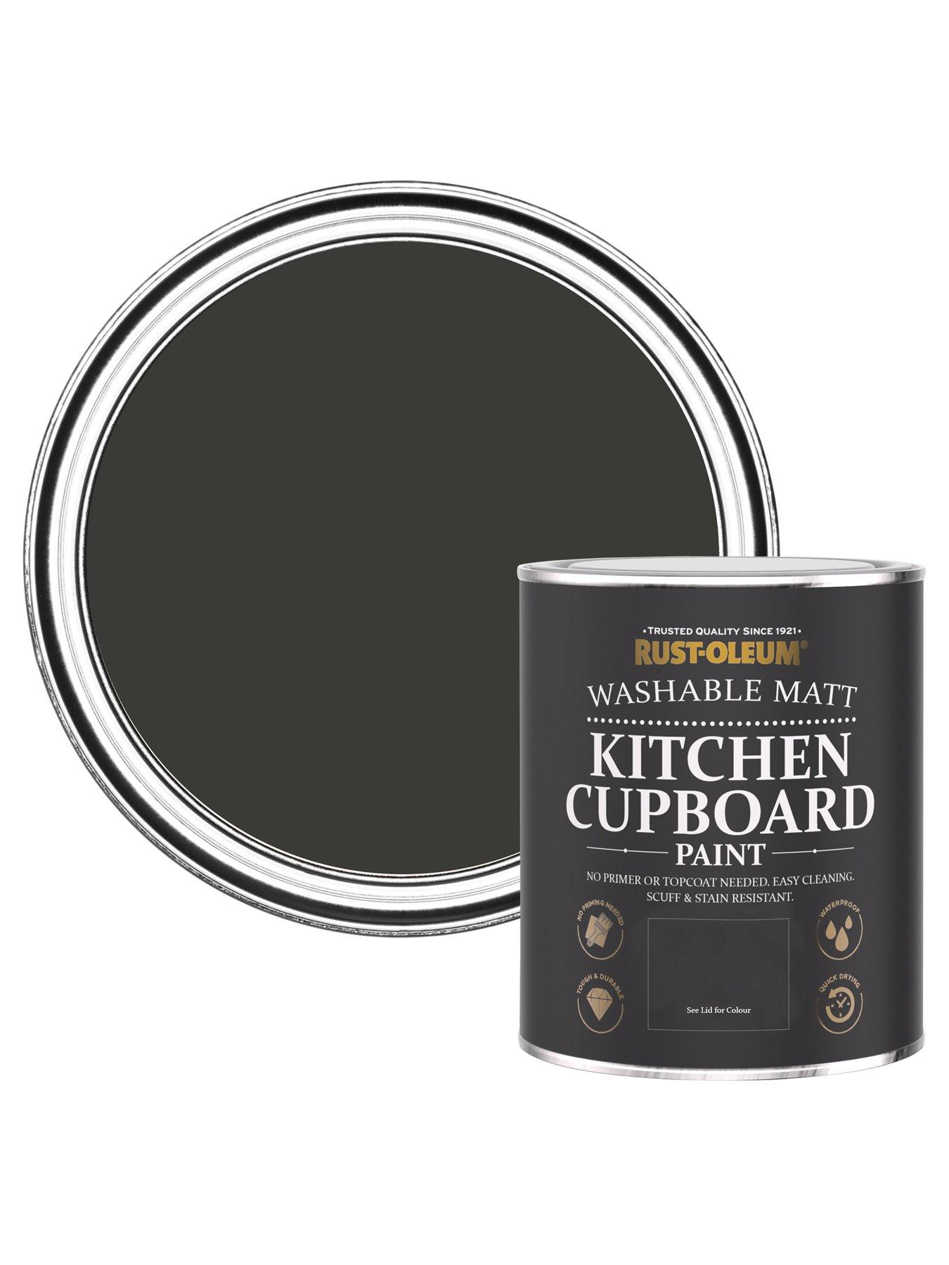 RustOleum Kitchen Cupboard Paint in Dark Magic 750 ml Tin very.co.uk