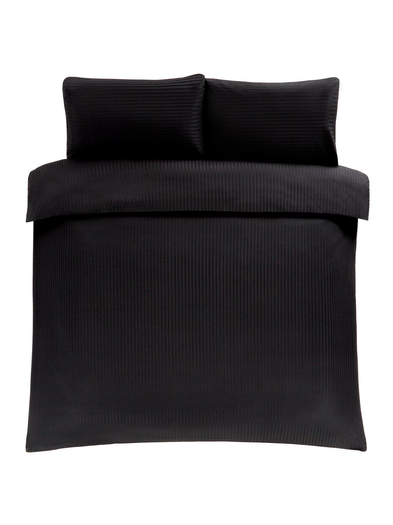 Very Home Luxury 300 Thread Count 100 Cotton Sateen Stripe Duvet Cover