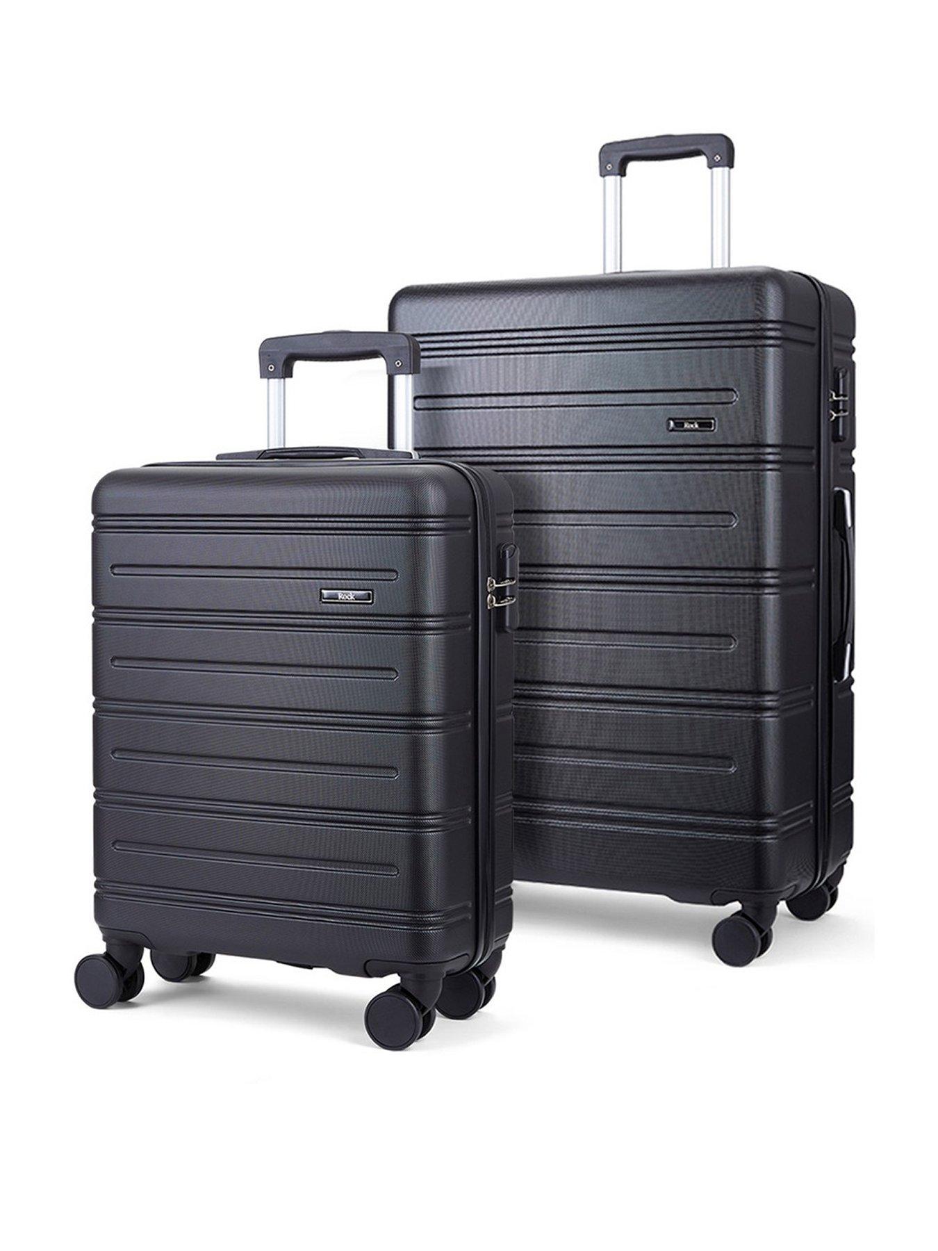 Rock Luggage Lisbon 2 Pc Set Black very.co.uk
