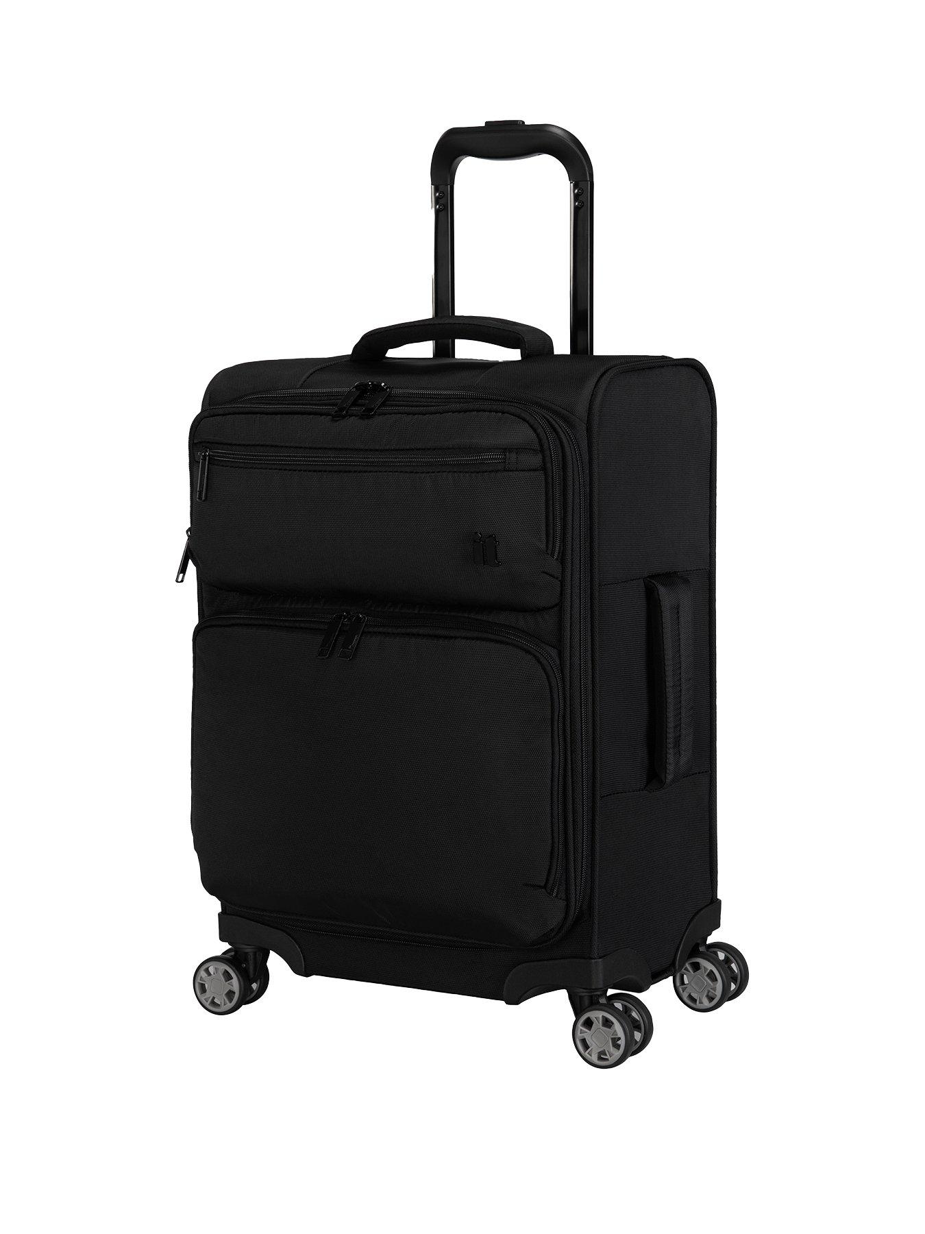 it Luggage Downtime SitOn Cabin Suitcase Black very.co.uk