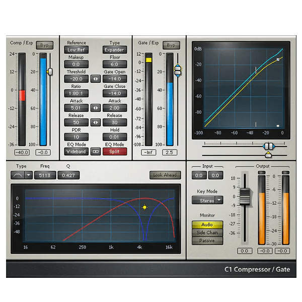 C1 Compressor / Gate Plugin with Sidechain Waves Audio