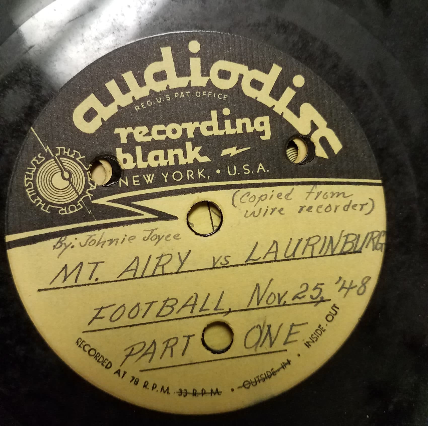 Bluegrass, A 1948 H.S. Football Game And The Story Of Mount Airy, N.C