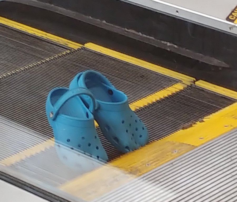 Guest's Crocs Eaten by Escalator, Leaving Feature Still Out of Service