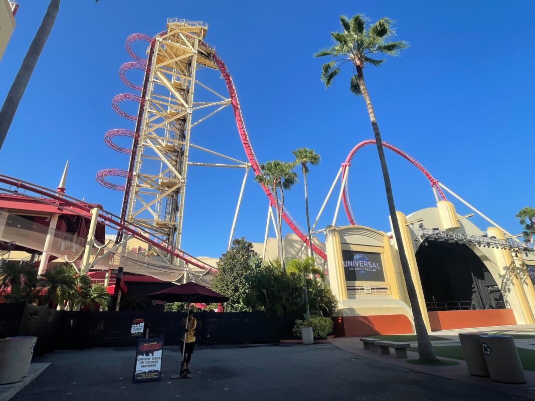 Hollywood Rip Ride Rockit Refurbishment Begins at Universal Studios