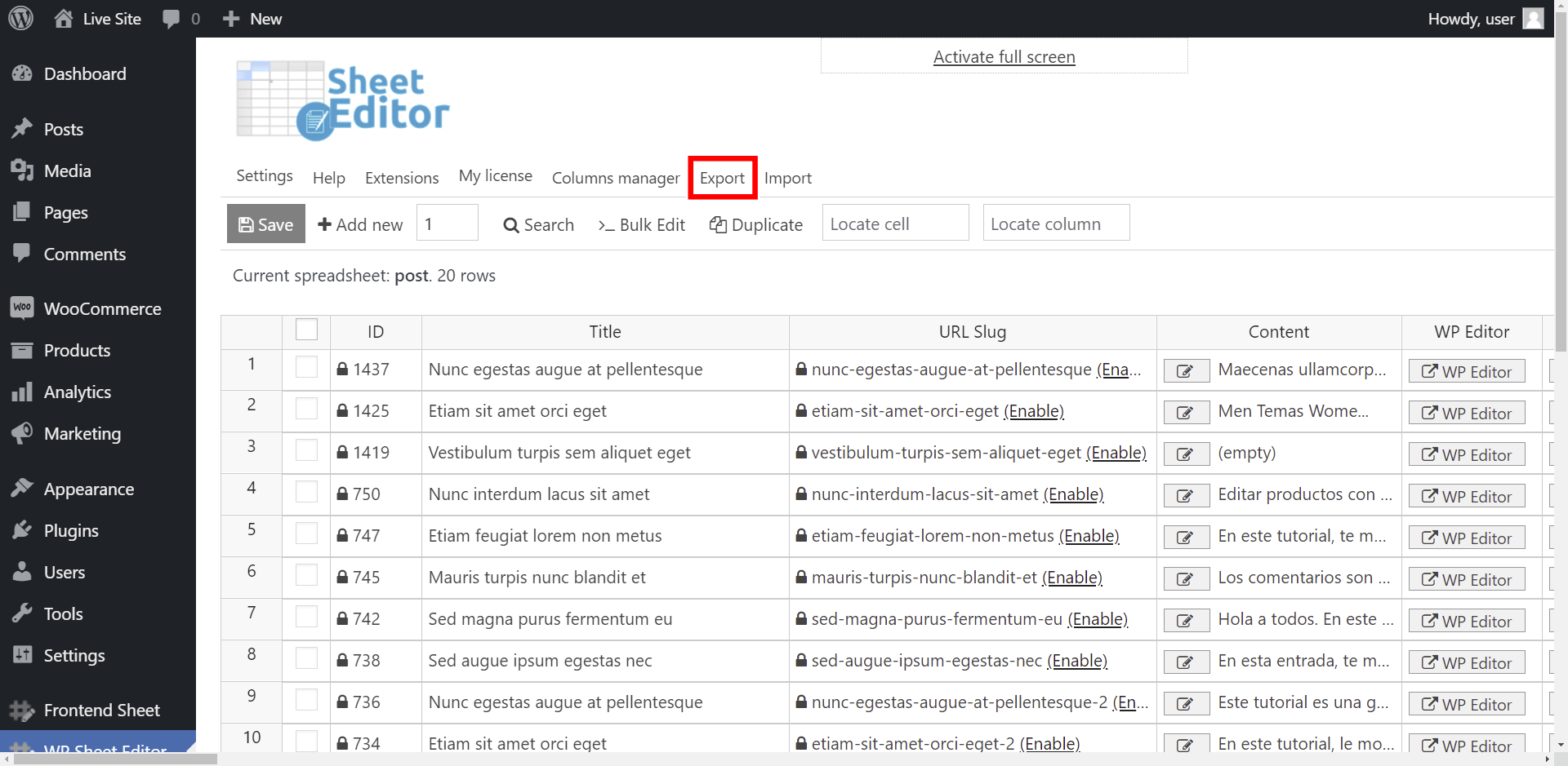 WordPress How to Migrate Posts from a Site to Another