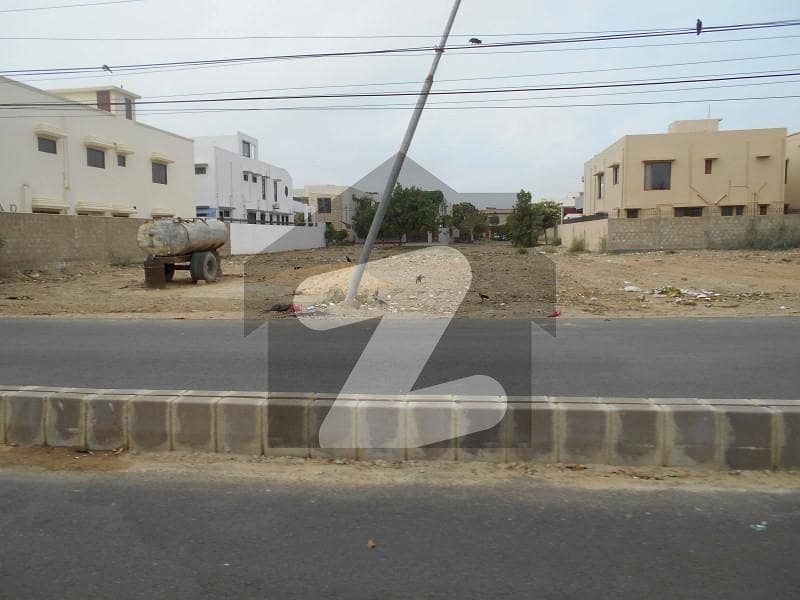 200 Yard Al Murtaza commercial plot West open out class vicinity DHA
