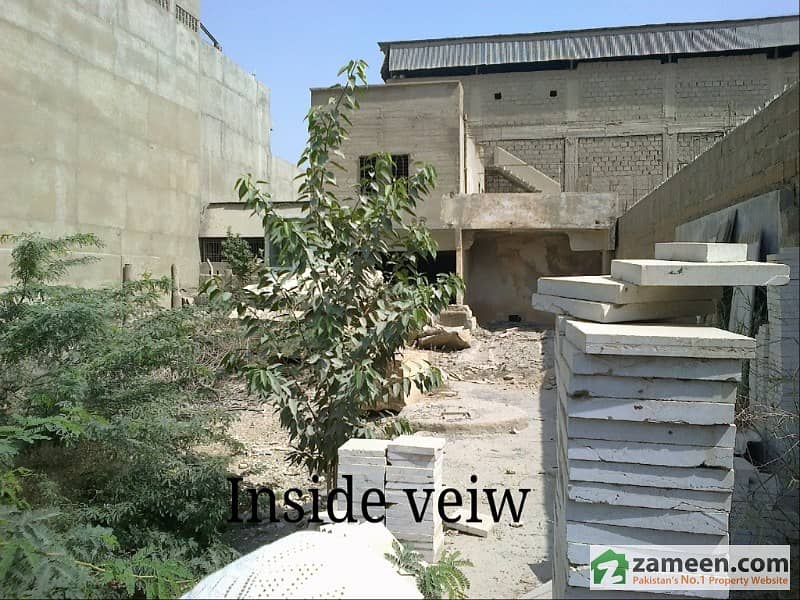 Old Marble Factory With Empty Plot For Sale Qasba Colony, Sindh