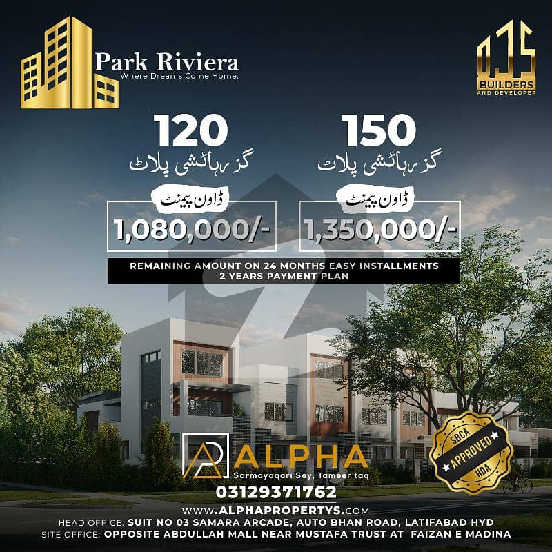 Park Riviera Housing Scheme Qasimabad Hyderabad Plot Is Available