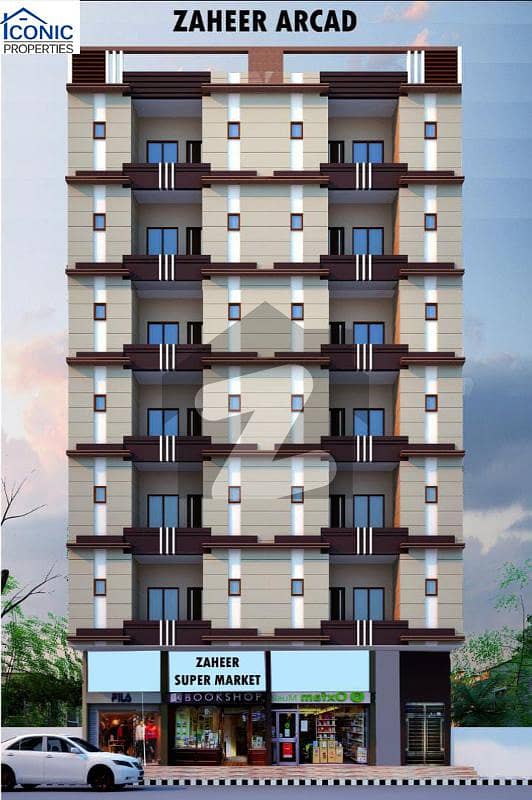 2 Bd Dd Flat for Sale in Easy instalment at Zaheer Aracde Ghazi Goth