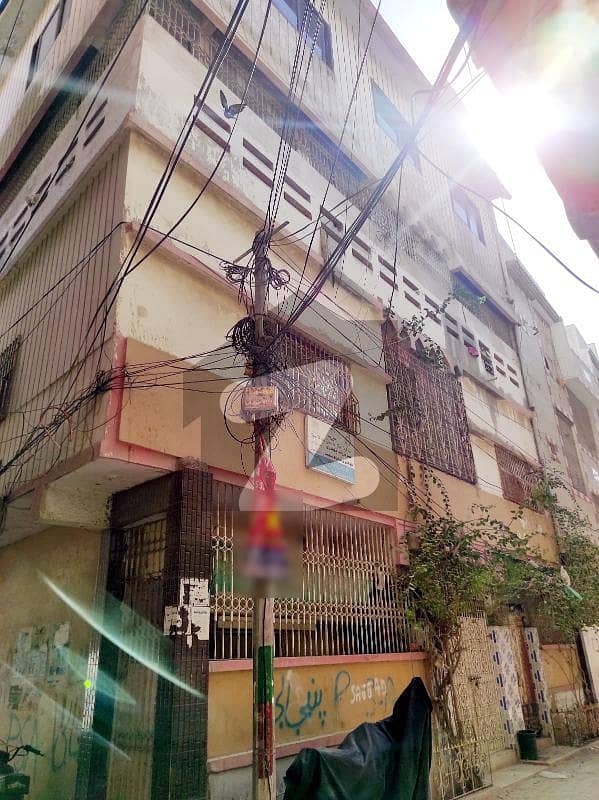 Ground+3 Residential Building For Sale Asifabad Green Town Karachi