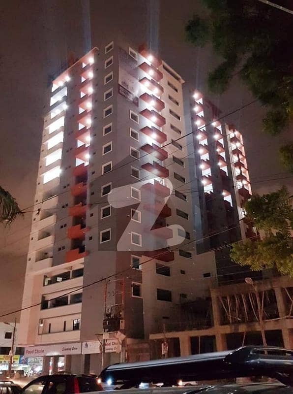 Flat for rent in block m North nazimabad Silver Sands Tower, North