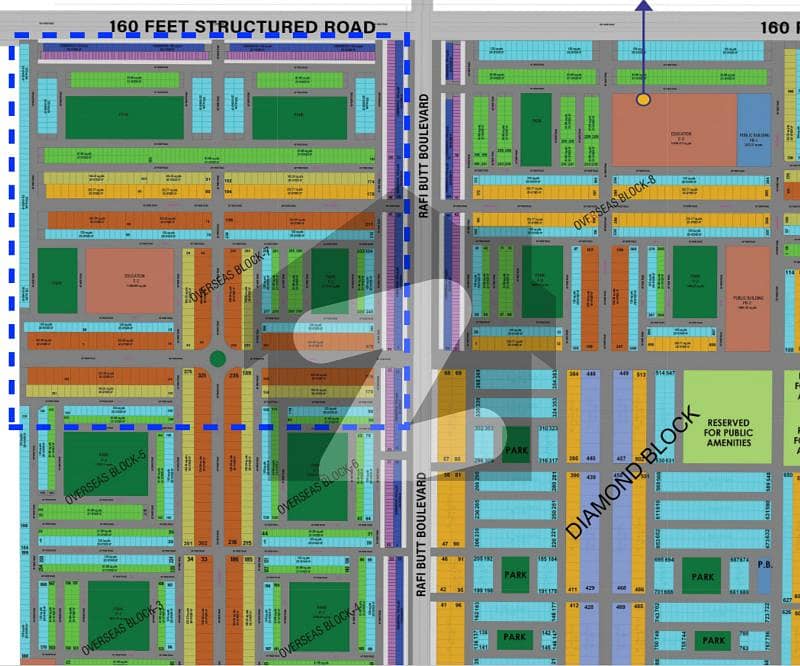 Direct Sale 14 Marla Boulevard Plot in Green Palms, Gwadar Overseas