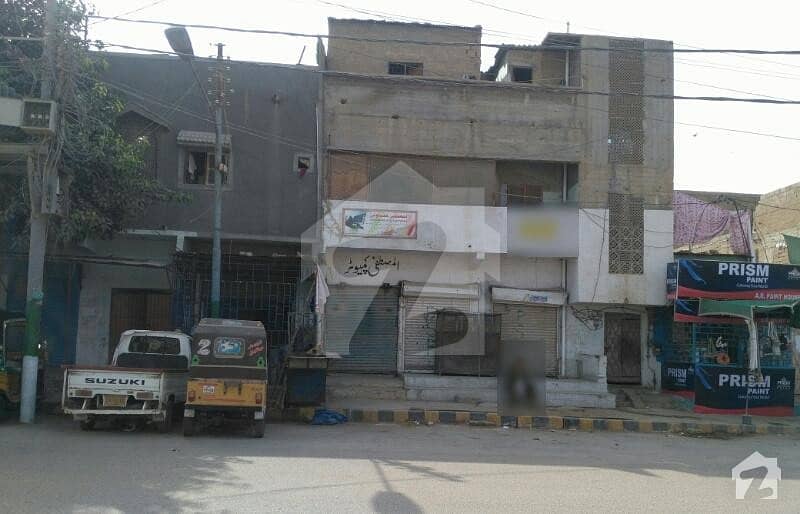 House For Sale Main Road With 3 Shops Qasba Colony, Sindh Industrial