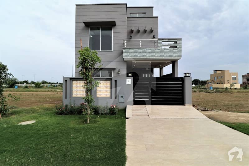Main Road Near Huge Park 5 Marla Modern Design House For Sale DHA 9
