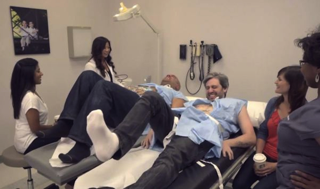 Feel your pain Video shows men using ‘labor pain simulator’